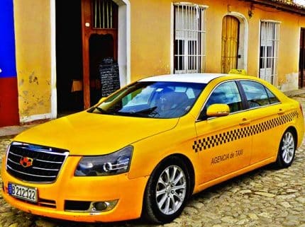 taxi amarillo Cuba | Cabs in Cuba | Cuba Cabs